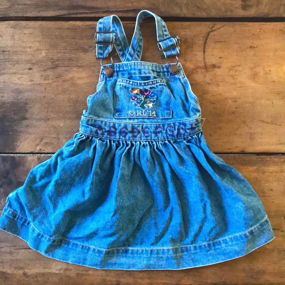 Ralph Lauren Embroidered Denim Dress